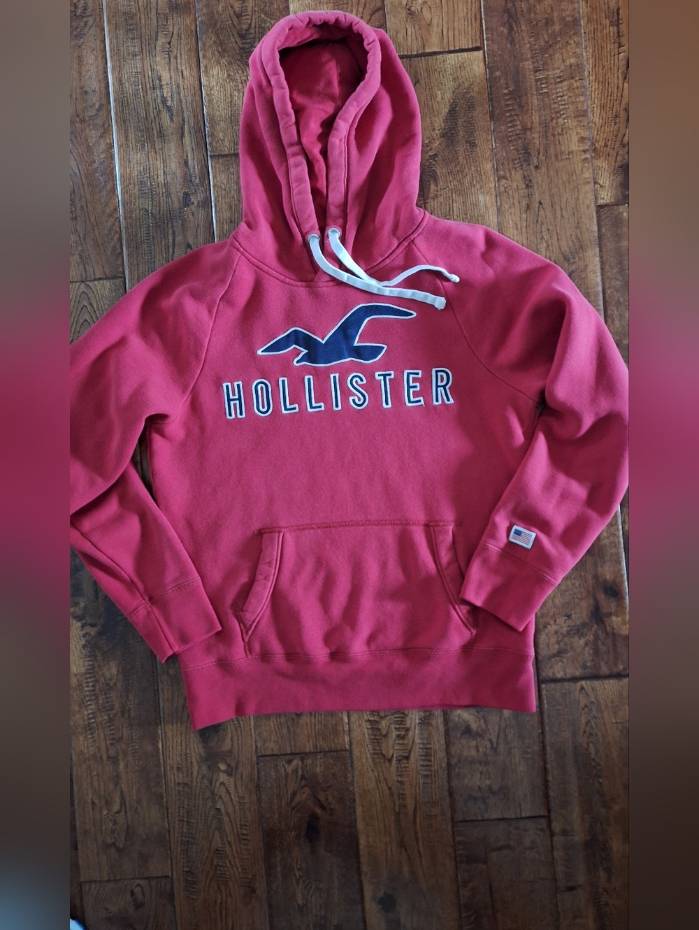 Hollister Red Hoodie - Small